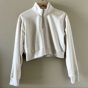 Tna AIRY FLEECE PERFECT 1/4 ZIP SWEATSHIRT